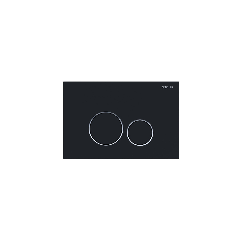 KDI-0000020 (005D) Панель смыва Черная матовая ободок хром (клавиши круглые) НОВИНКА