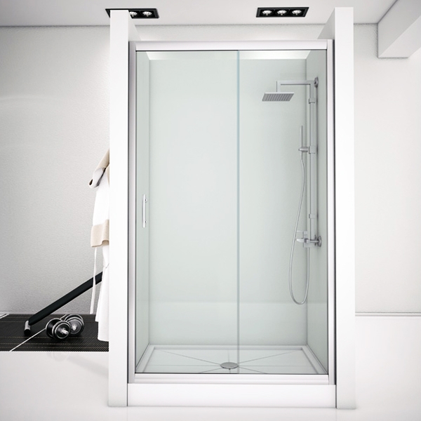 Душевая дверь в нишу ALFA NAA6121 150х200 см, стекло прозрачное, Толщина 6 мм