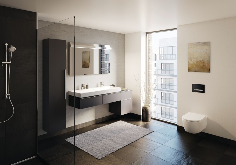 Комплект инсталляция Geberit Duofix с подвесным унитазом iCon 500.300.01.I с сиденьем микролифт и кл