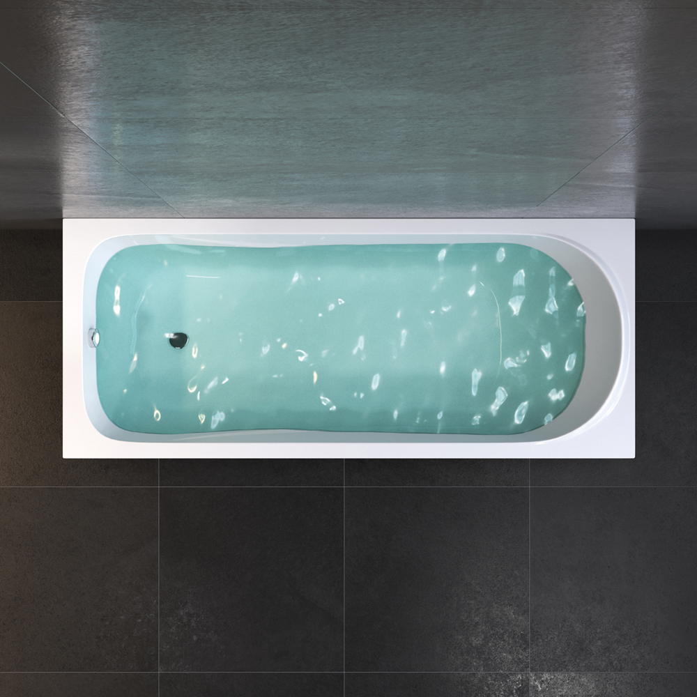 Комплект: Ванна акриловая 170х70 см с каркасом, со сливом-переливом W75A-170-070W-KL Sense