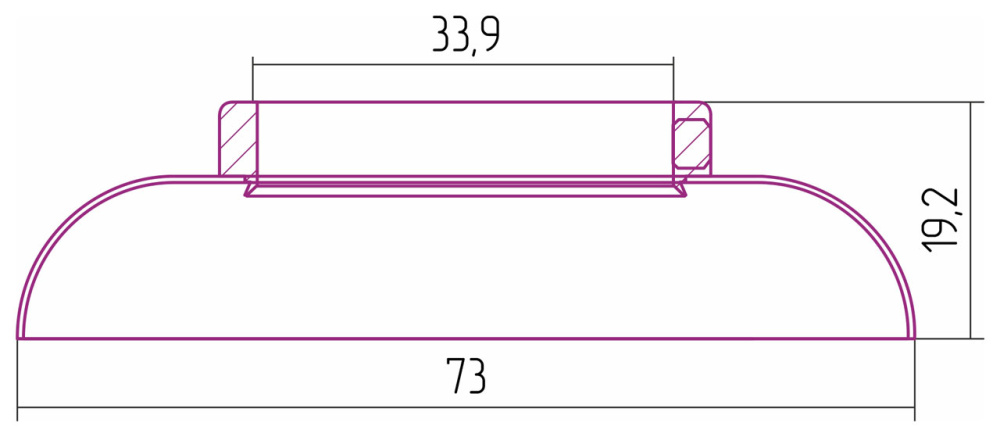 Отражатель декоративный Сунержа 1 (33.7 мм)