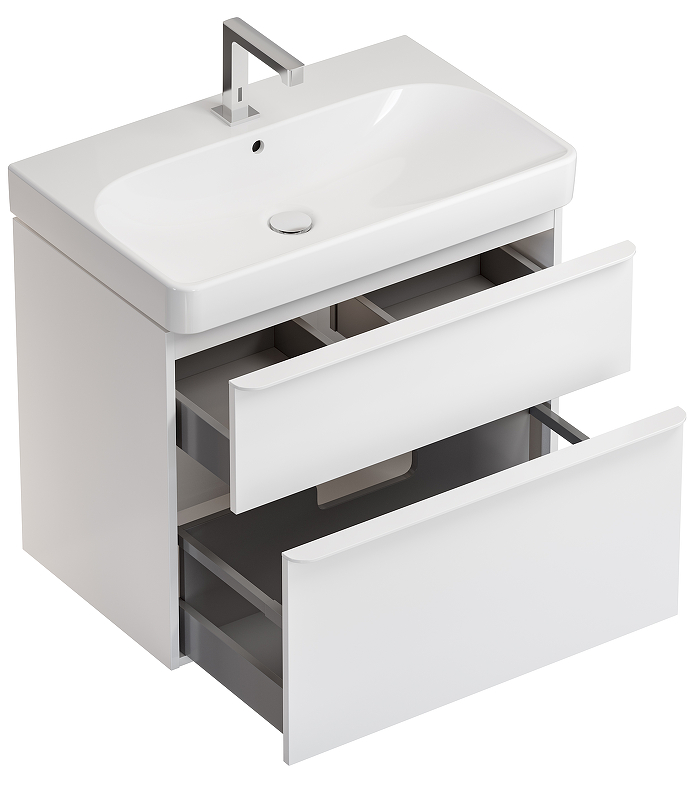 Тумба для комплекта 75 см Geberit Smyle Square 500.353.00.1 белый