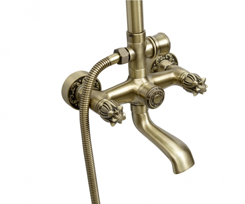 Смеситель для ванны с душем Bronze de Luxe Florence 10319 бронза