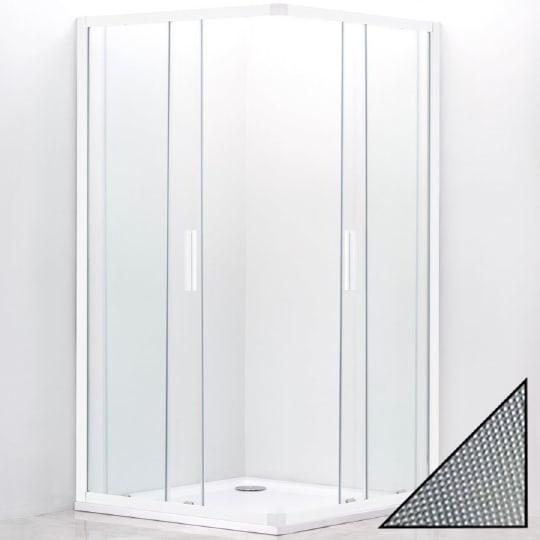 Душевой уголок Cezares RELAX-AH-2-100/80-P-Bi стекло punto