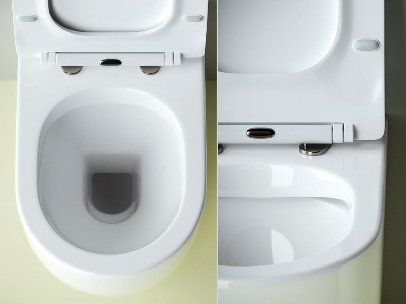 Приставной унитаз Ceramica Nova Metropol CN4004 с сиденьем микролифт, белый