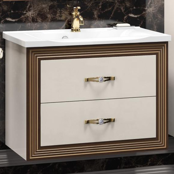 Тумба для комплекта Opadiris Карат 80 золотая патина