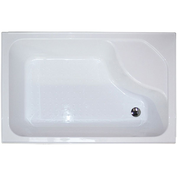 Душевой уголок 100х80 см Royal Bath BP RB8100BP-T-R стекло прозрачное с поддоном