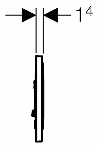 Кнопка смыва для писсуара Geberit Basic 116.025.KJ.1