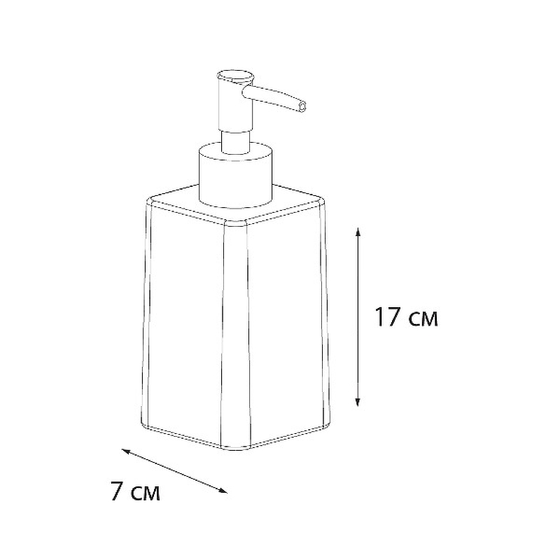 Дозатор для жидкого мыла Fixsen Twist FX-1569A-1 мультиколор