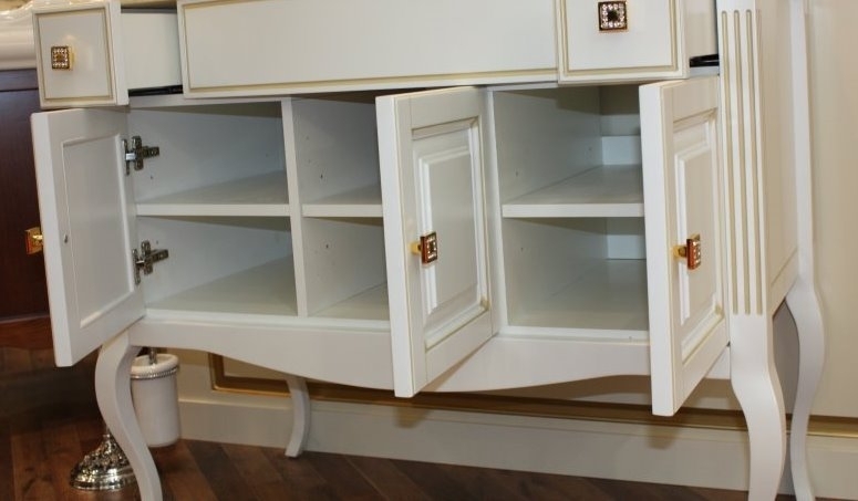 Тумба для комплекта Opadiris Лаура 120 белая с патиной