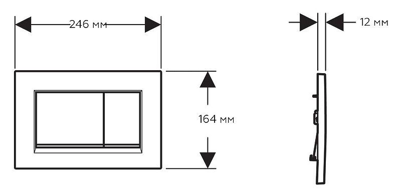 Кнопка смыва Geberit Sigma 30 115.883.01.1 белый матовый лак