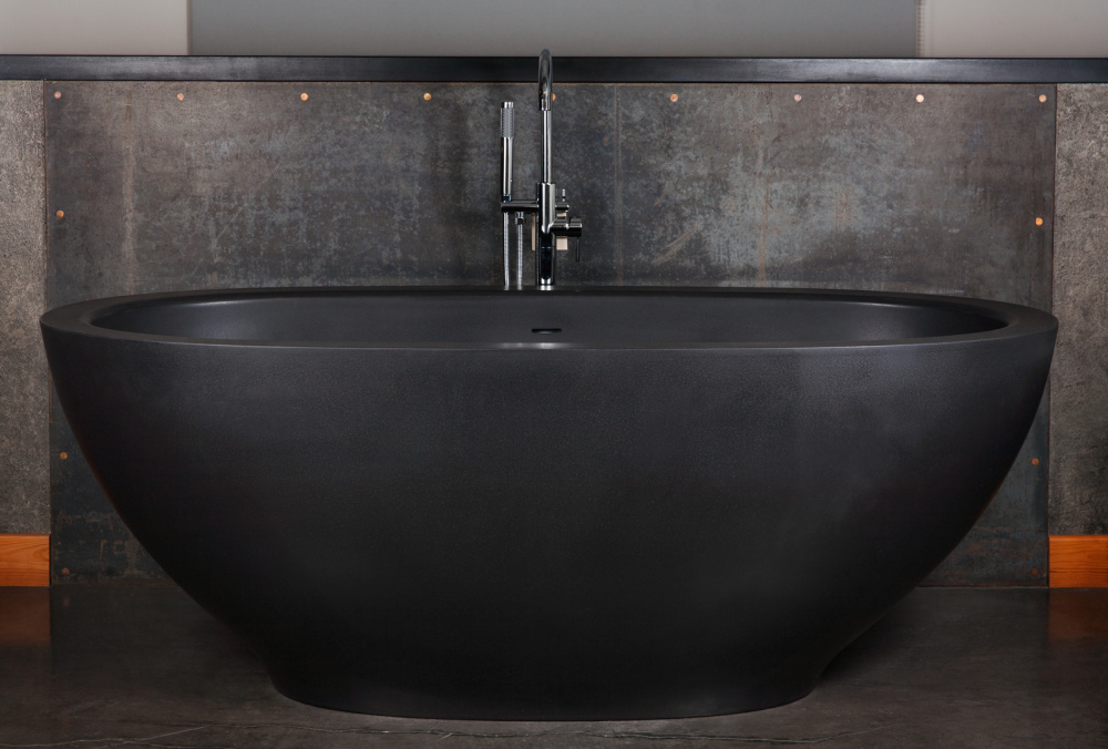 Ванна PAA Dolce Graphite 1800*900 мм со слив-переливом Click-clack 1, графит