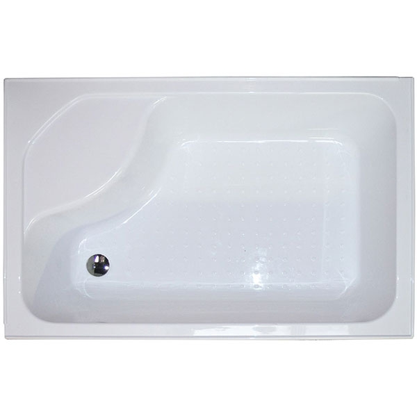 Душевой уголок 100х80 см Royal Bath BP RB8100BP-T-L стекло прозрачное с поддоном