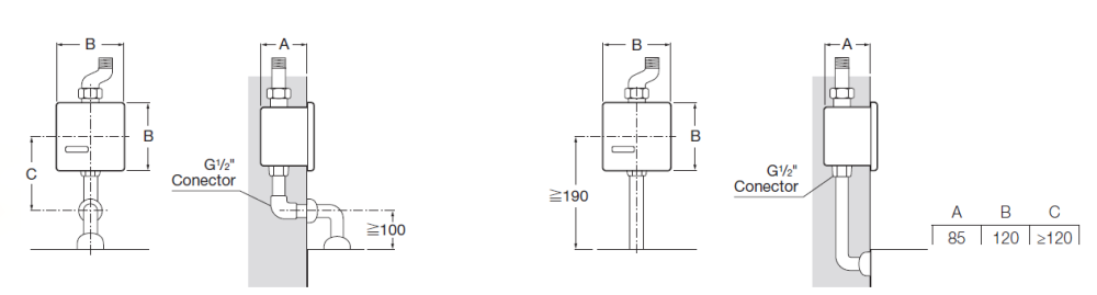 Сливной механизм для писсуара Roca Sentronic-S 5A9502B00