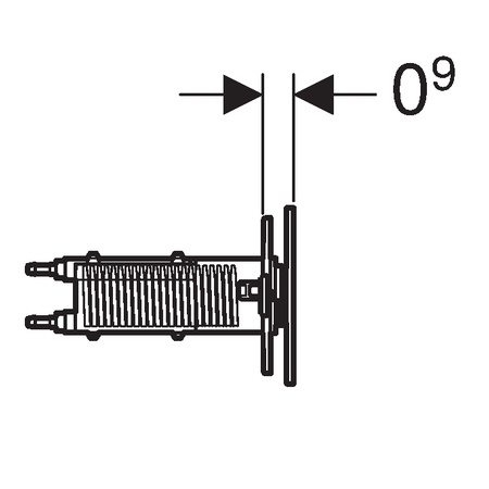 Смывная клавиша Geberit Omega 70 115.084.FW.1
