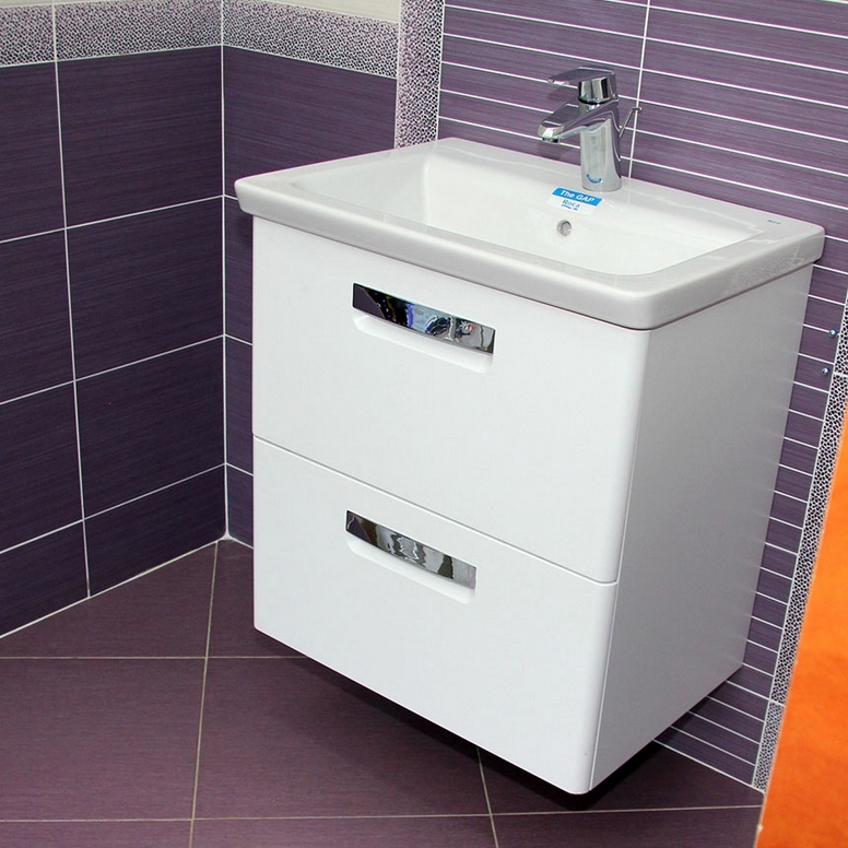 Тумба для комплекта Roca Gap 80 ZRU9302877 белый глянец