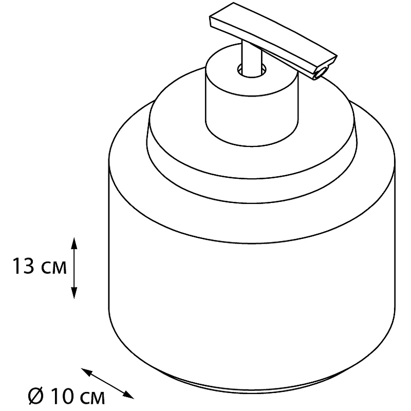 Дозатор для жидкого мыла Fixsen Coin FX-250-1 чёрный