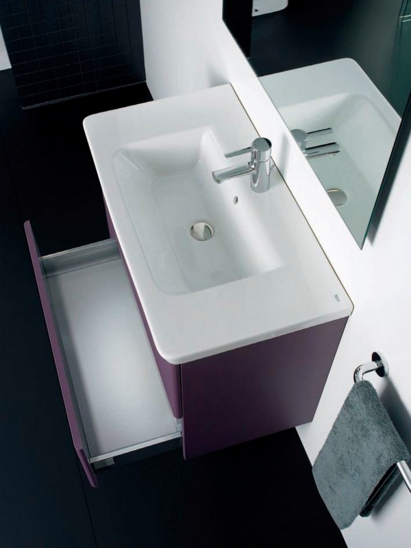 Тумба для комплекта 70 см Roca Gap ZRU9302741 фиолетовая