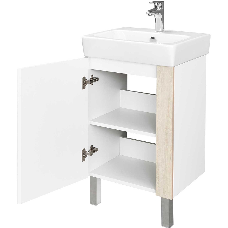 Тумба для комплекта Aquaton Кантри 50 1A257801AHB20, белый / дуб верона