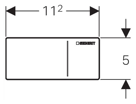 Кнопка смыва Geberit Sigma 70 115.635.SQ.1 амбер