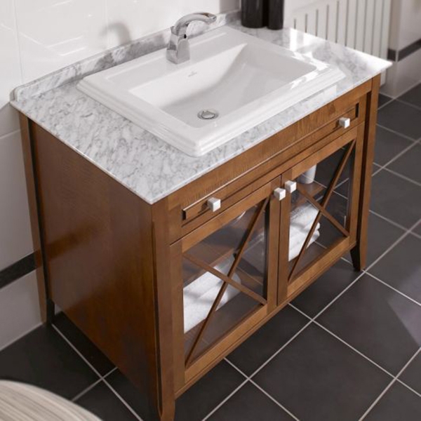Тумба под раковину Villeroy&Boch Hommage 100 Орех Альпийский белый