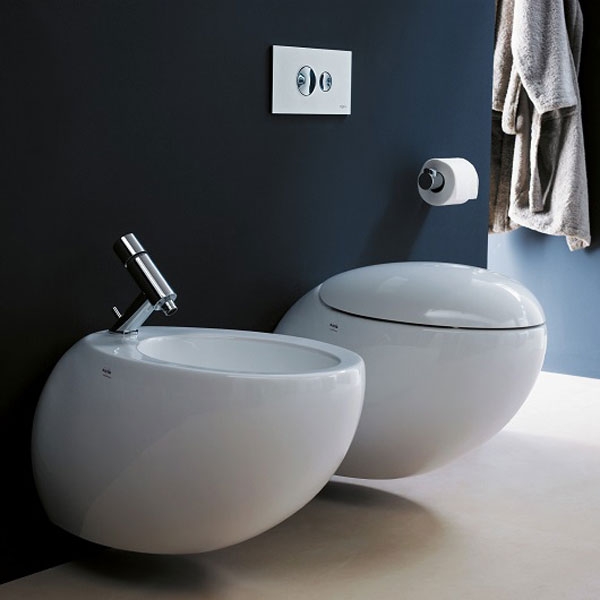 Подвесной унитаз Laufen Alessi One 8.2097.1.400.000.1 безободковый