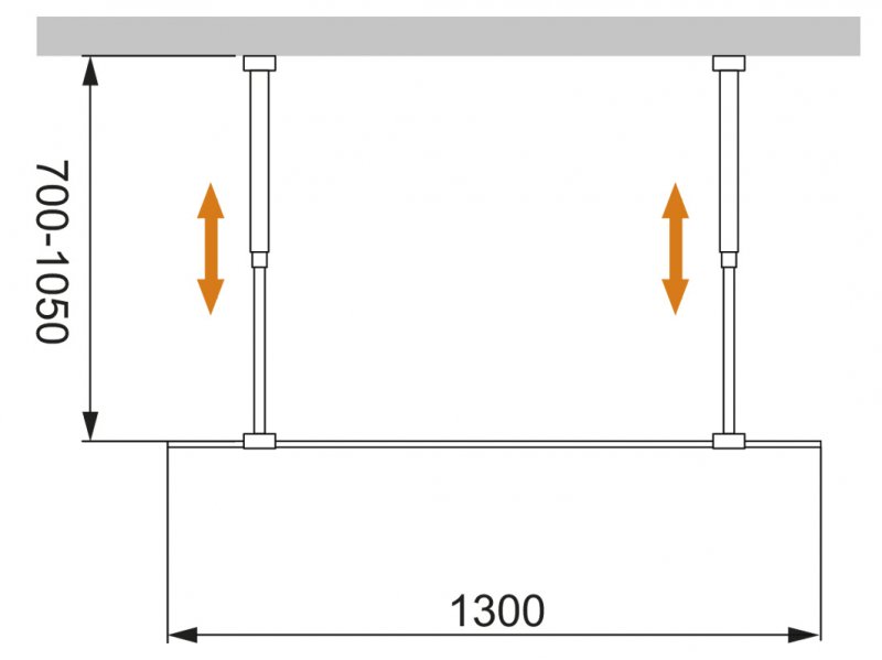 Душевая перегородка Cezares LIBERTA-L-2-130-C-Cr