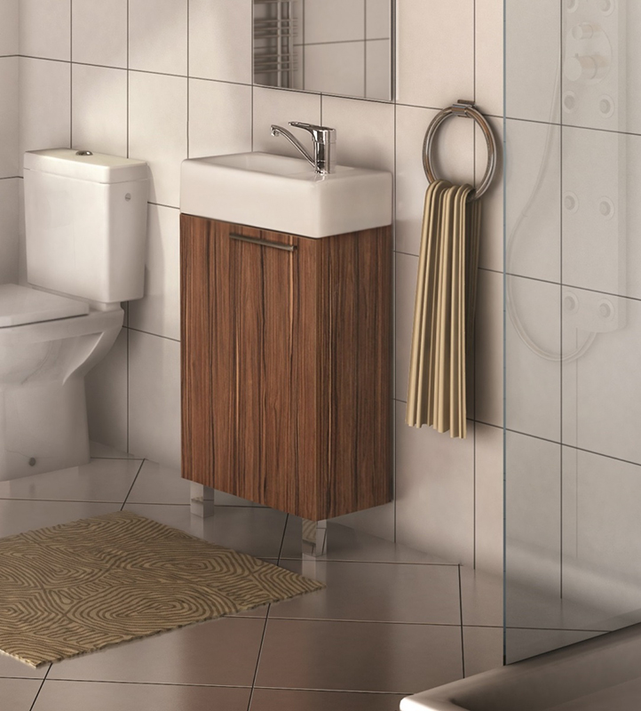 Тумба под раковину 45 см Aquaton Эклипс 1A172601EK560 коричневый