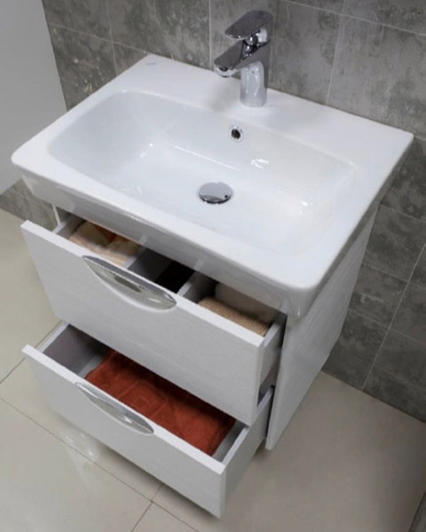 Тумба под раковину 45 см Aquaton Сильва 1A211701SIW50 коричневый