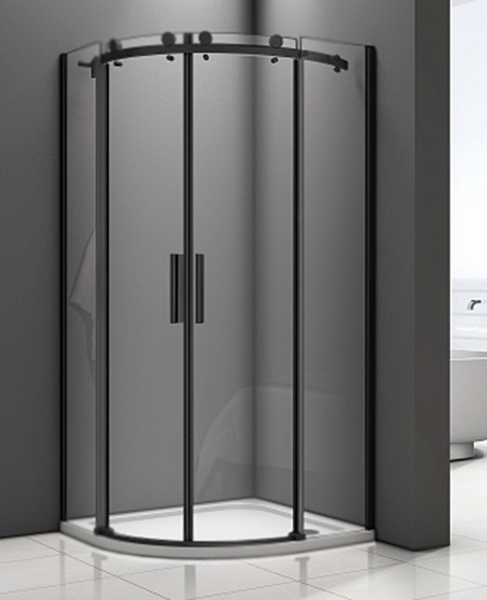 Душевой уголок 90х90 см Good Door Galaxy R-TD-90-C-B ГЛ00018 стекло прозрачное