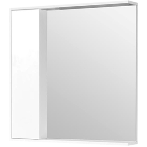 Зеркальный шкаф 80 см Aquaton Стоун 1A228302SXC80 коричневый