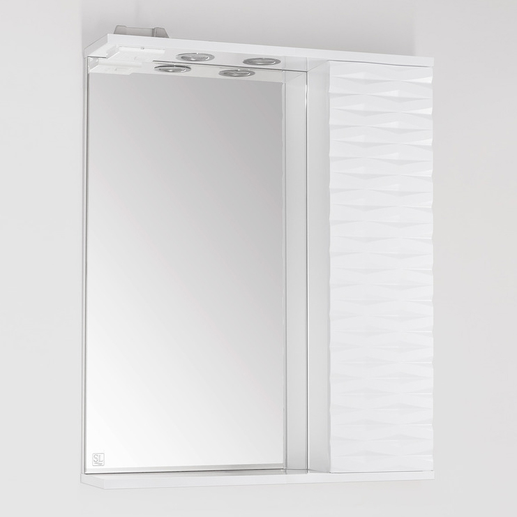 Зеркало-шкаф Style Line Папирус 70/С Люкс белый