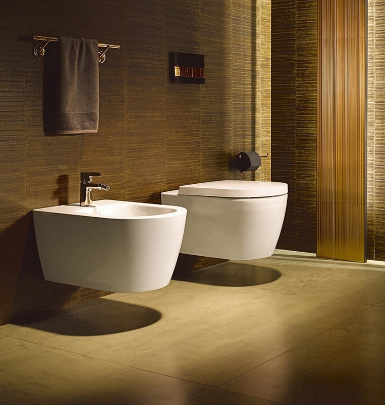 Подвесной унитаз Duravit ME by Starck Rimless 45290900A1 безободковый с сиденьем микролифт