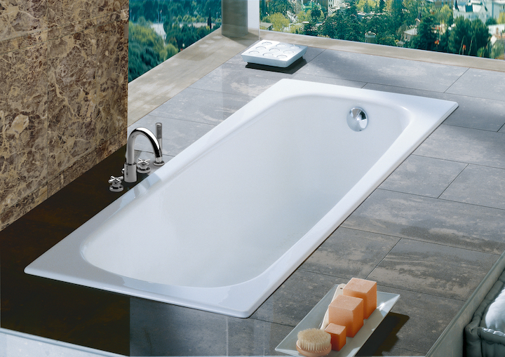 Ванна стальная Roca CONTESA PLUS, утолщенная 3,5 мм, противоскользящее покрытие +ножки
