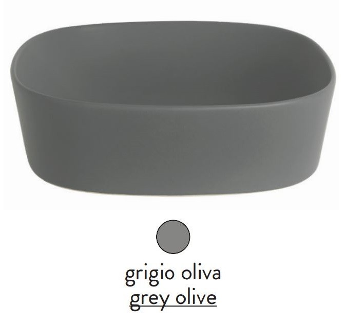 Раковина 42 см ArtCeram Ghost GHL001 15 00 grigio oliva*0