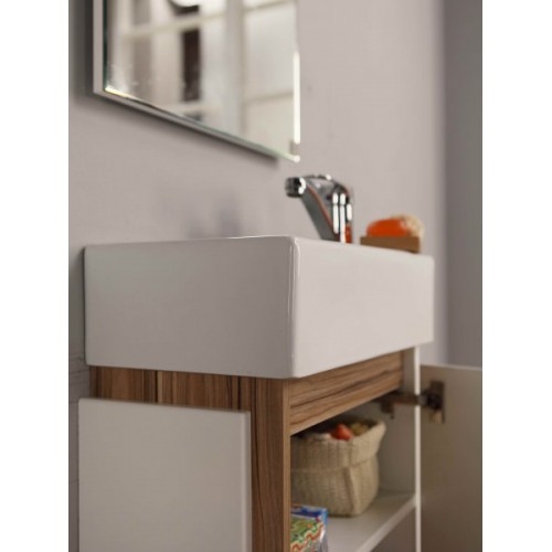 Тумба под раковину 45 см Aquaton Эклипс 1A172801EK49R бежевый