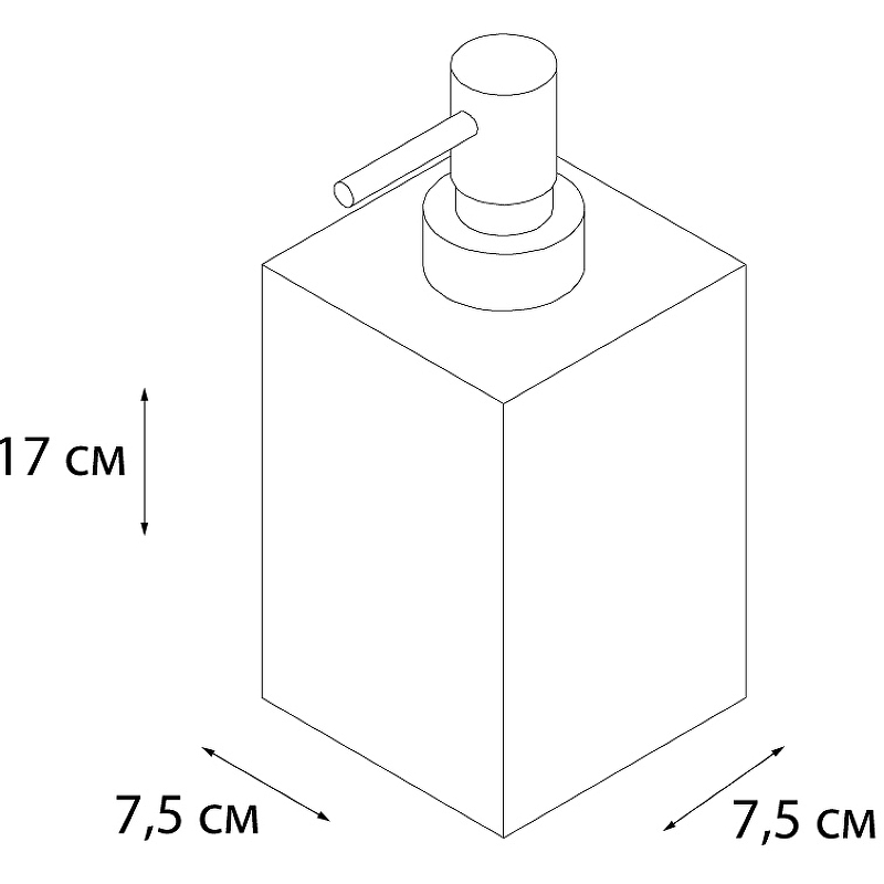 Дозатор для жидкого мыла Fixsen Gusto FX-300-1, бирюзовый / хром