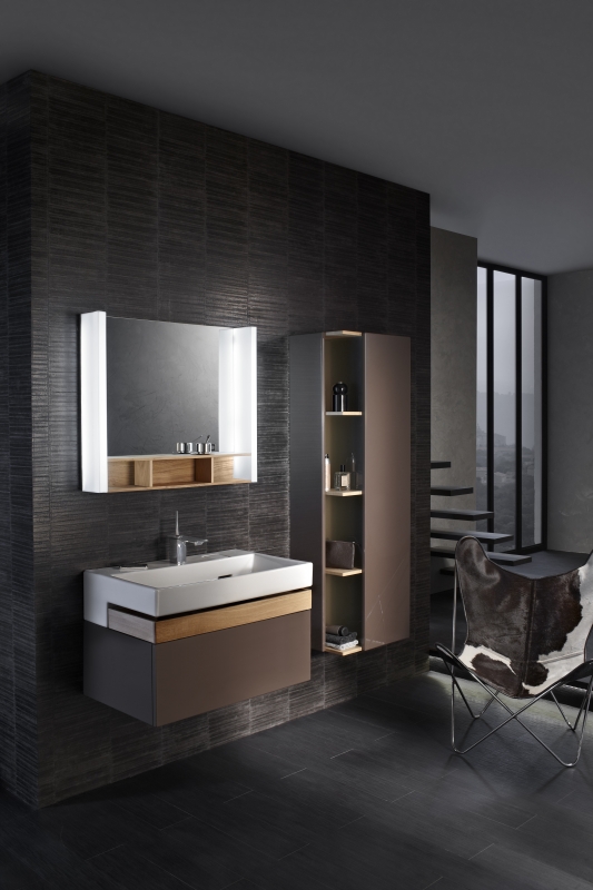 Тумба под раковину Jacob Delafon Terrace 8 EB1186-442 подвесная Серый антрацит