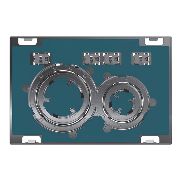 Клавиша смыва Geberit Sigma 21 115.884.00.1, прозрачный
