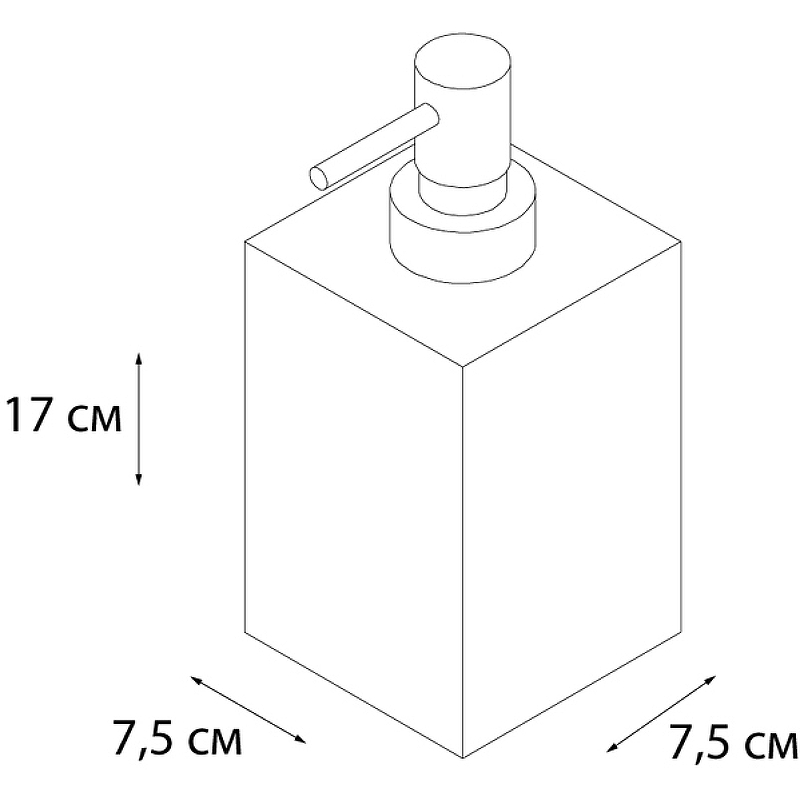 Дозатор для жидкого мыла Fixsen Sole FX-301-1, бежевый / хром