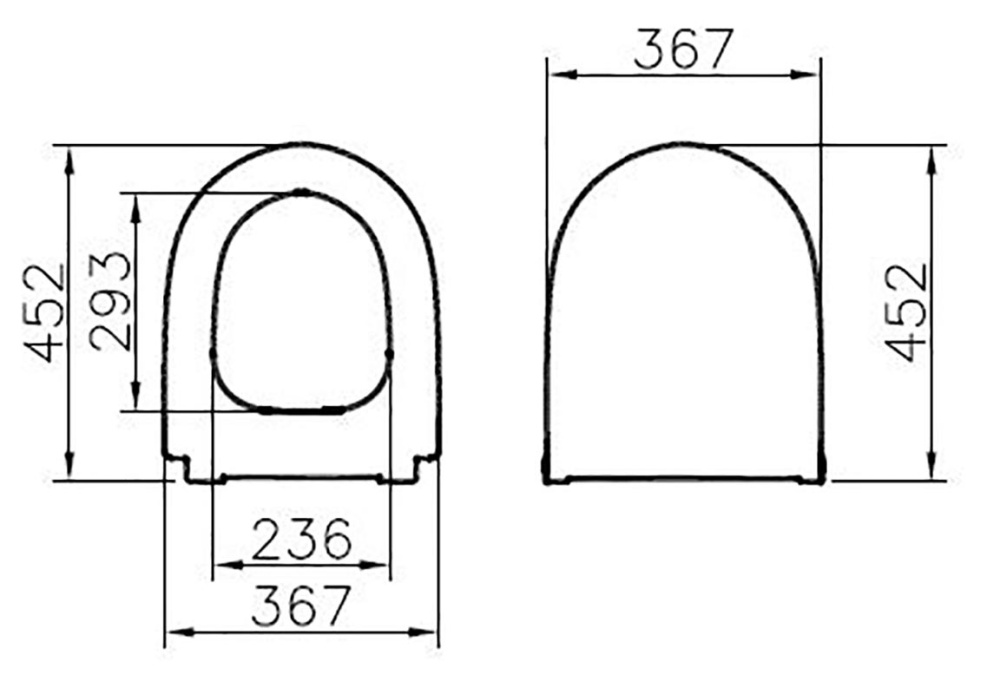 Крышка-сиденье Vitra Sento 130-003-009 тонкое, микролифт, белый