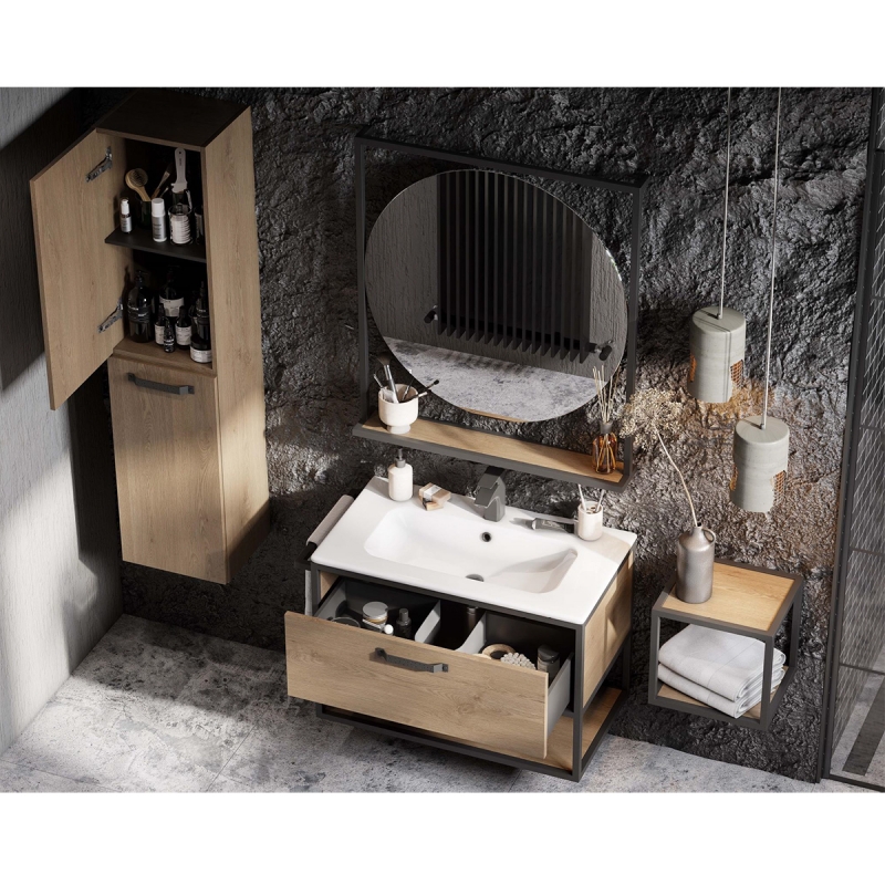Тумба для комплекта 65 см Aquaton Лофт Фабрик 65 1A242301LTDY0 дуб кантри