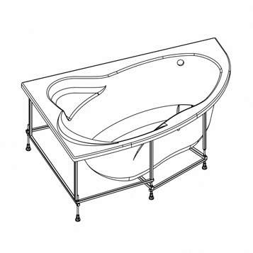 Монтажный набор для ванны 170x115 Roca Luna ZRU9302913