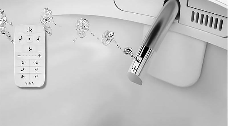 Подвесной унитаз VitrA V-Care Comfort 5674B003-6194 с электронной крышкой-сиденьем