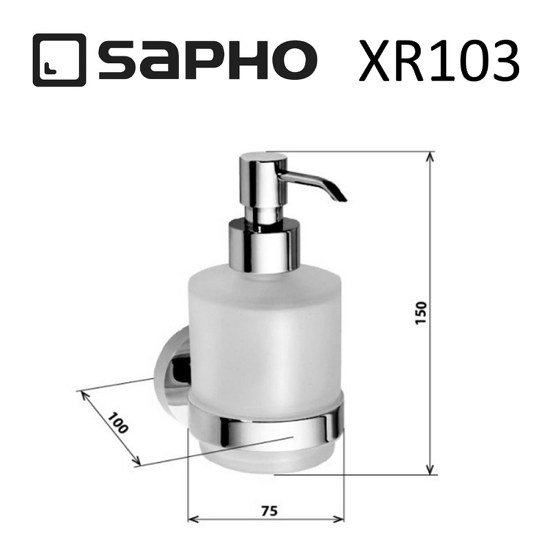 Дозатор для жидкого мыла Sapho X-Round XR103, хром