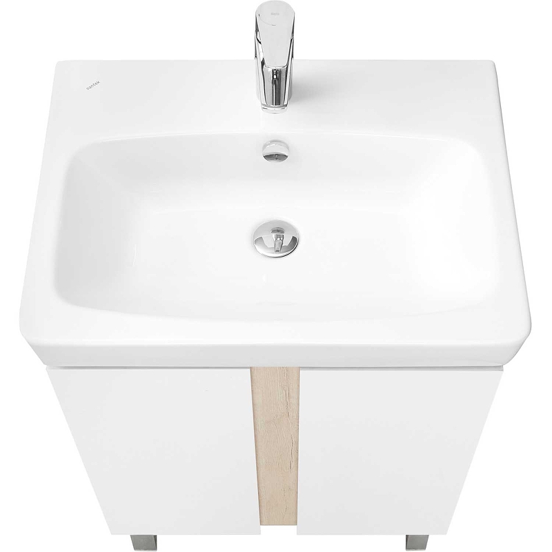 Тумба для комплекта Aquaton Кантри 60 1A257401AHB20, белый / дуб верона
