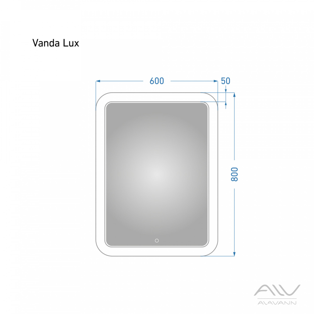 Зеркало Vanda Lux 60 с подсветкой