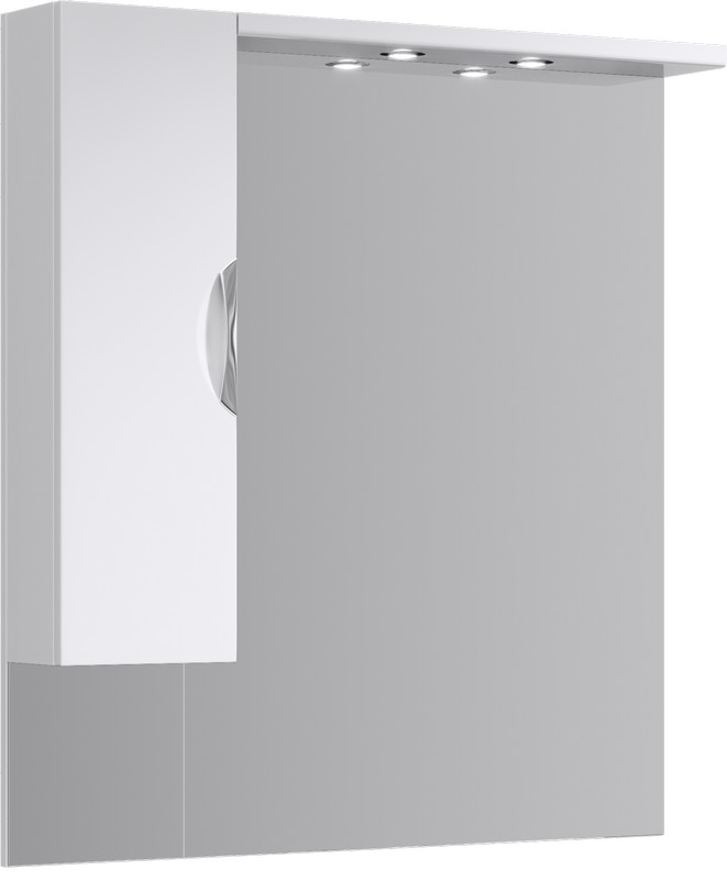 Панель с зеркалом, шкафчиком и подсветкой Aqwella ЭкоЛайн Eco-L.02.10