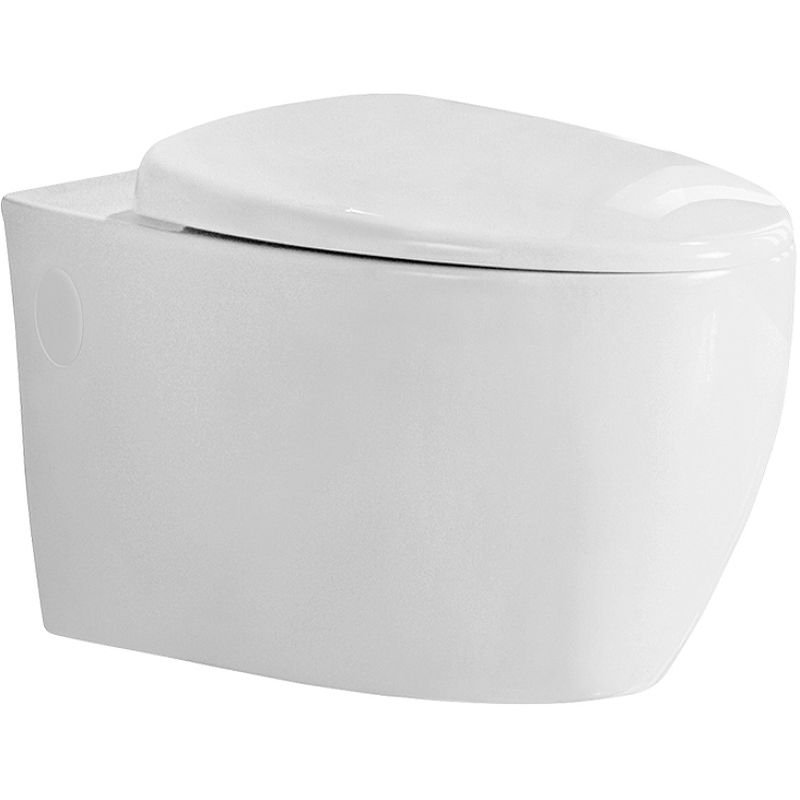 Подвесной унитаз безободковый Jaquar Vignette VGS-WHT-81953UF с крышкой-сиденьем микролифт