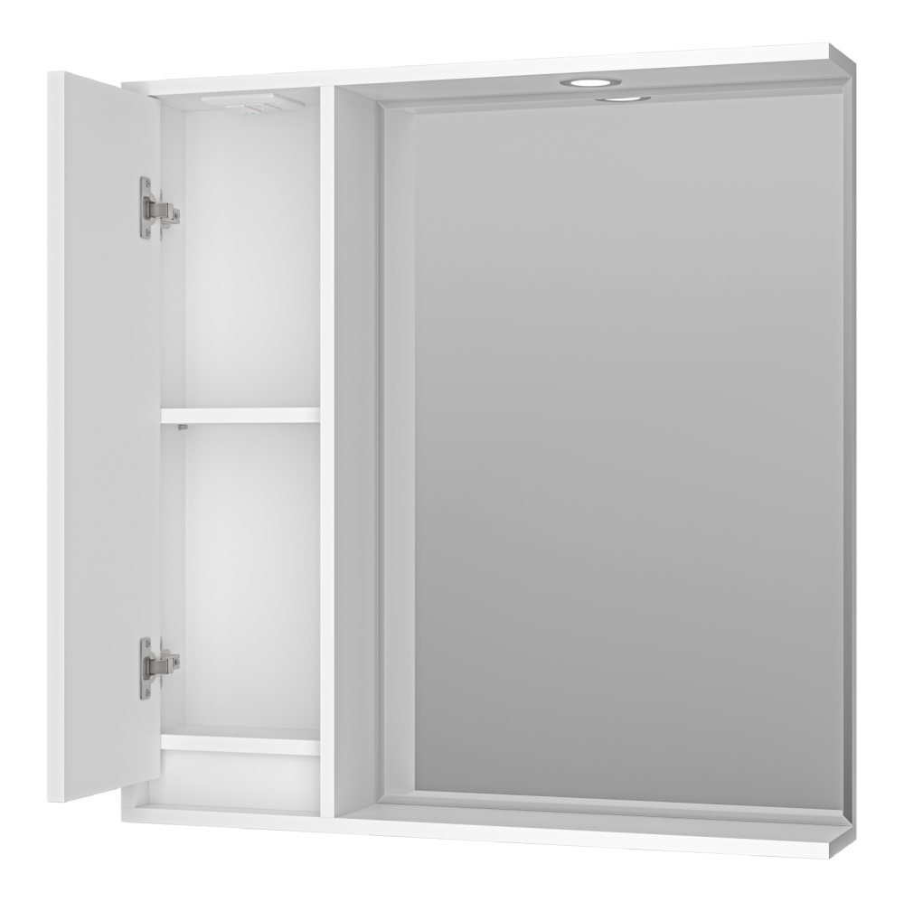 Зеркальный шкаф Balaton 80 левый (белый) BAL-04080-01-Л